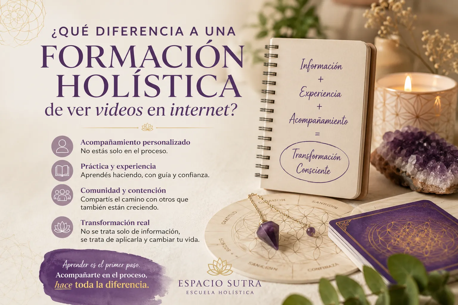 ¿Qué diferencia a una Formación Holística a ver videos en internet? 