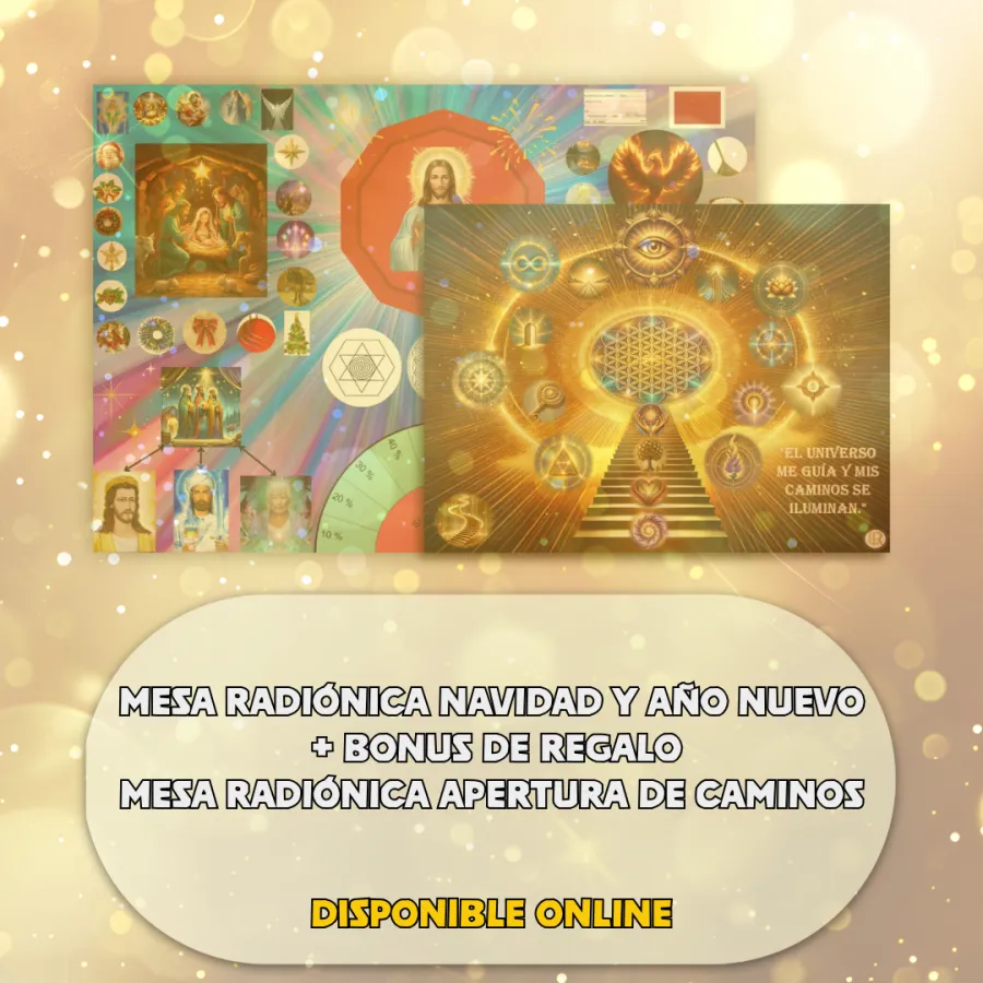 MESA RADIÓNICA NAVIDAD Y AÑO NUEVO + MESA RADIÓNICA DE APERTURA DE CAMINOS.