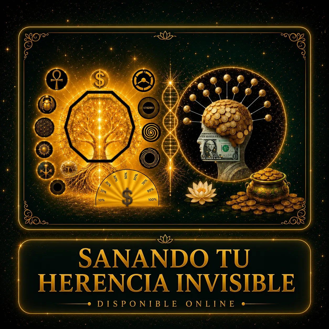 SANANDO TU HERENCIA INVISIBLE - INCLUYE 2 MESAS RADIONICAS